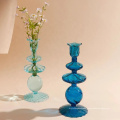 Nordic tall crystal colored glass Flower Vases